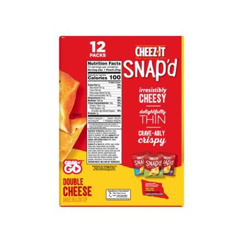 Cheez It Snap D Double Cheese Cheesy Baked Snacks Count Ct