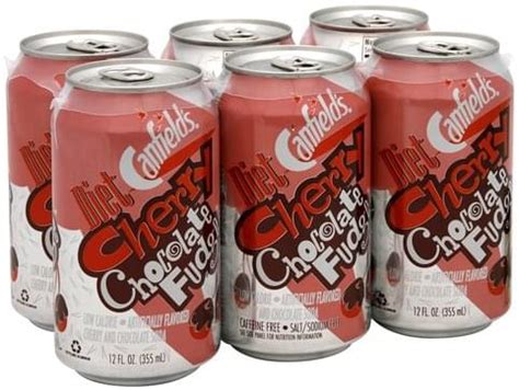 Canfields Diet, Cherry Chocolate Fudge Soda - 6 ea, Nutrition ...