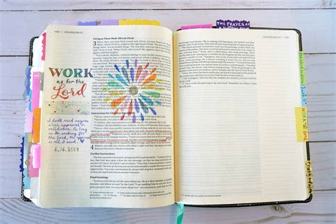 Colossians 3 23 – work as for the Lord – Bible journaling | Divine Creative Love