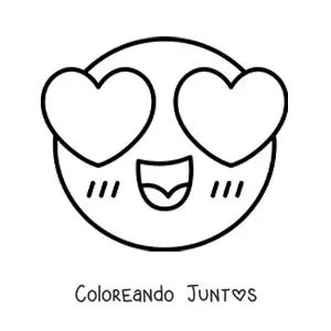 35 Dibujos De Emojis De Amor Para Colorear Gratis Coloreando Juntos