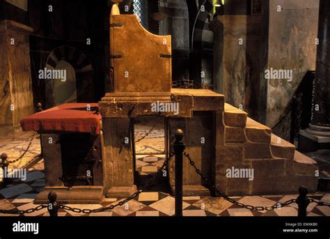 Deu Germany Aachen Throne Charlemagne At The Cathedral Deu