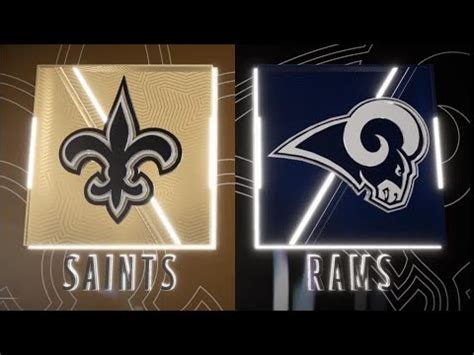 New Orleans Saints Vs Los Angeles Rams NFL Week 2 Madden Simulation