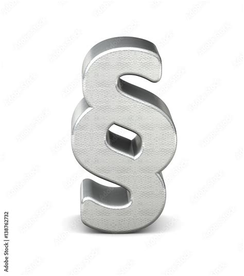 Symbol Paragraph Silber Silver D Struktur Stock Illustration Adobe Stock