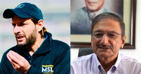 Shahid Afridi On Pcb Chief Zaka Ashraf Pcb