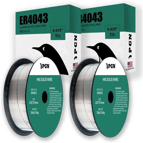 Amazon 2 Pack PGN Aluminum MIG Welding Wire ER4043 035 Inch