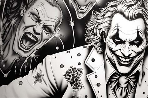 Coringa Desenho Preto E Branco - Joker Curinga: História e Imagens do Coringa – fastartweb.com