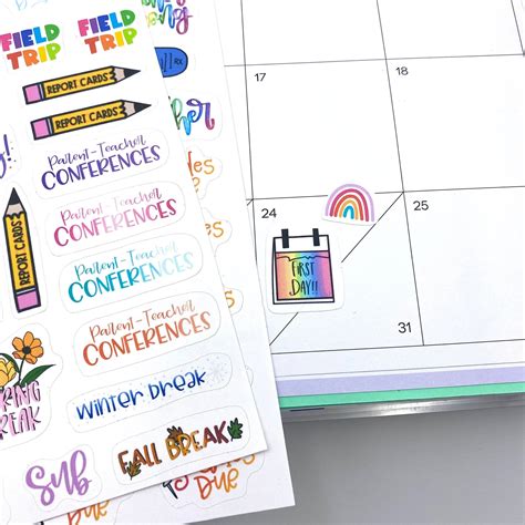 Teacher Planner Stickers Teacher Appreciation Gift - Etsy