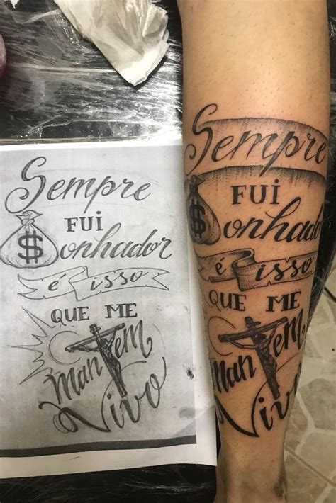 Lettering Sempre fui sonhador é isso que me mantém vivo Aug