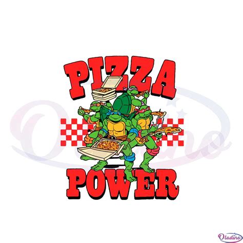 Mutant Ninja Turtles Pizza Power Svg Graphic Designs Files