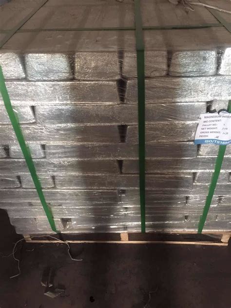 Mg Alloy Ingot Metal Material Pure Magnesium Ingot China Pure