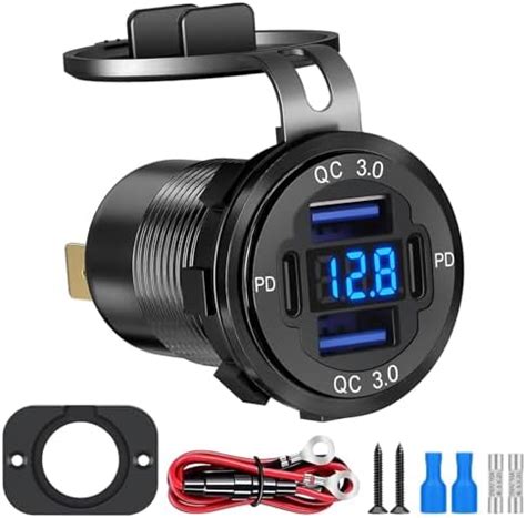 Linkstyle Usb Car Charger Socket Dual Pd Type C Dual Qc Usb