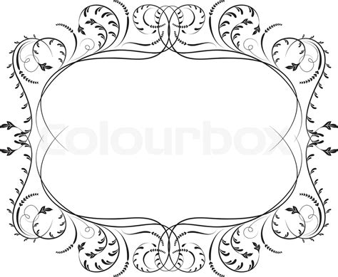 Element For Design Corner Flower Vector Illustration Stock Vector