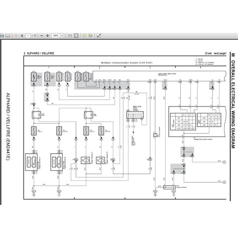 Toyota Alphard Vellfire Electrical Wiring Diagram