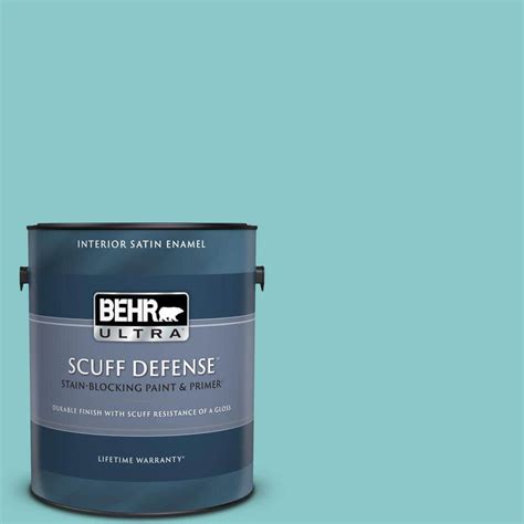 BEHR ULTRA 1 Gal 510D 4 Embellished Blue Extra Durable Satin Enamel