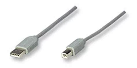 Cable Impresora Usb Manhattan A B 3mts Gris MercadoLibre