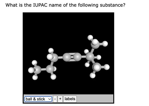 Solved What Is The Iupac Name Of The Substance Shown In The Following