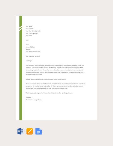 Simple Application Letter 32 Examples Format Pdf Tips