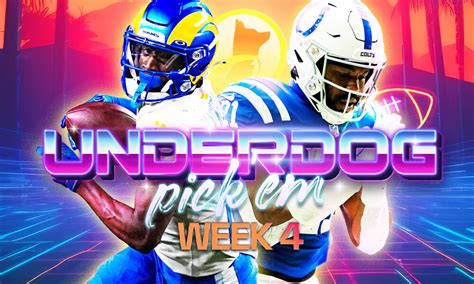 Underdog Pickem Best Plays Week 4