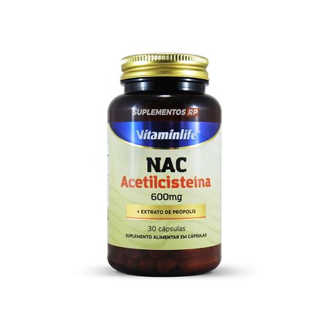 Acetilcisteina Mg Nac Extrato De Pr Polis Vitaminlife Submarino