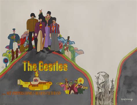 Heinz Edelmann Yellow Submarine British 1968 Second Advance Poster The Beatles 2020