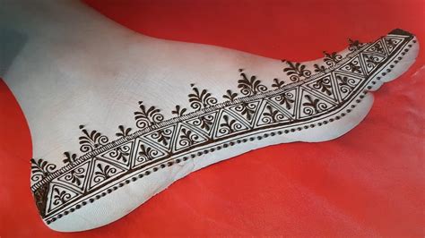 Most Beautiful Feet Mehndi Design For Navratri Special Simple Feet