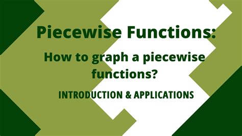 Piecewise Function | How to graph a piecewise function? | Intro & Uses