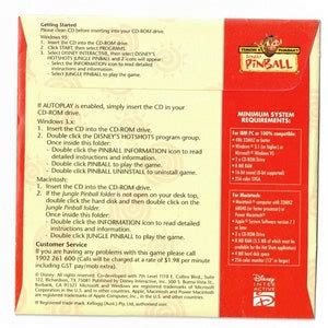 Disney S Hot Shots Timon And Pumbaa S Jungle Pinball Kellogg S PC Mac