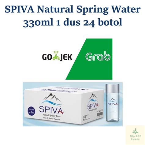 Jual Spiva Natural Spring Water 330ml Air Mineral Alami 1 Dus 24 Botol