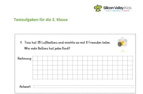 Textaufgaben Erklärung And Viele Beispiele Für Die Klassen 2 6