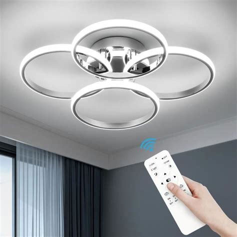 Plafonnier Led Moderne Anneaux Encastrer Au Plafond Luminaire W