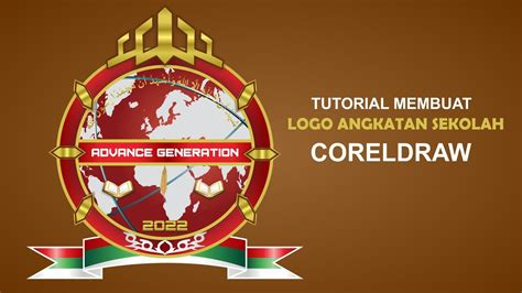 Tutorial Membuat Logo Angkatan Sekolah Coreldraw Youtube