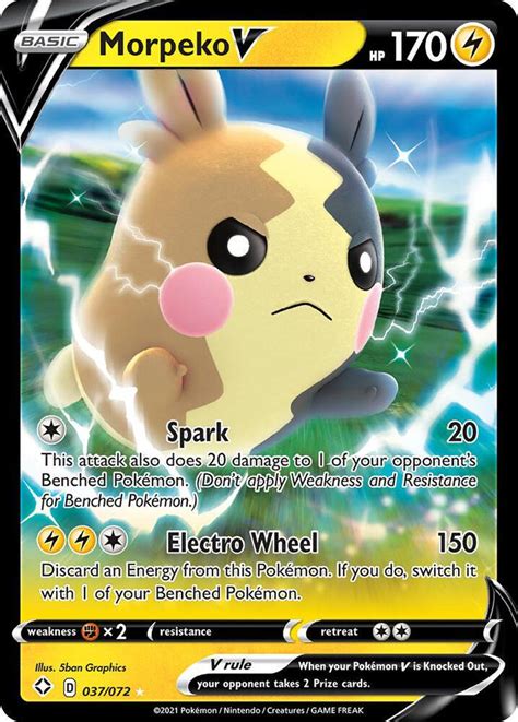 Morpeko V Swsh01 Sword And Shield Base Set Pokemon