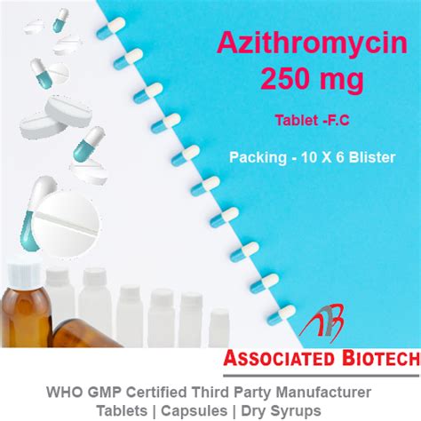 Azithromycin 250 mg Tablet Manufacture Exporter WHO GMP certified