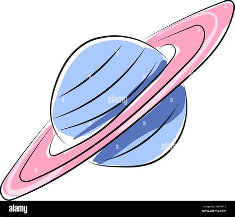 Planeta Saturno Ilustraci N Vector Sobre Fondo Blanco Imagen Vector