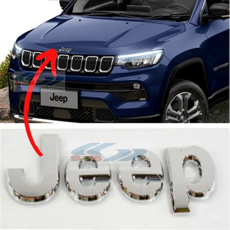 Emblema Sigla Jeep Cromado Do Capo Jeep Compass 19 20 21 Parcelamento