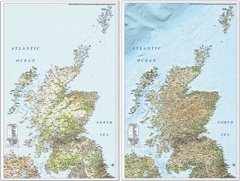 Scotland St Level Political Road And Rail Map With High Resolution