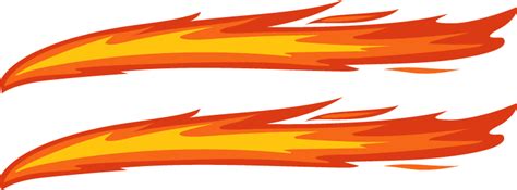 Fire Flame Effect Bikes Sticker Tenstickers