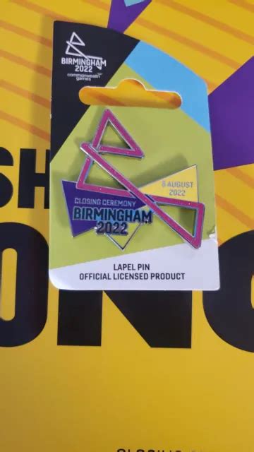 COMMONWEALTH GAMES BIRMINGHAM 2022 Official Closing Ceremony Pin Brand