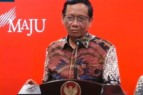 Resmi Mundur Dari Menko Polhukam Usai Bertemu Jokowi Mahfud Md