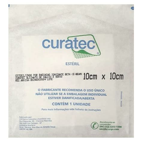 Curativo De Alginato De C Lcio E S Dio Curatec Le Farma