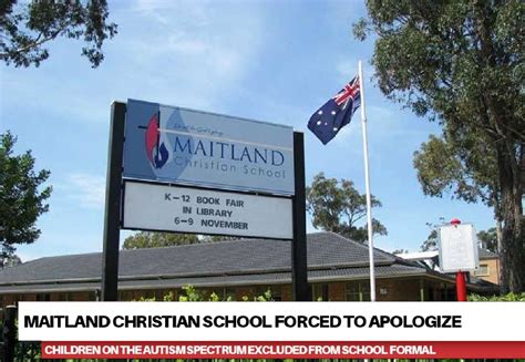 Maitland Christian School Apology Not Good Enough Mhv News