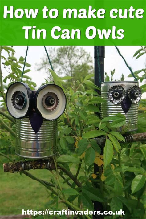 Aluminum Can Crafts Tin Can Crafts Owl Crafts Crafts To Make Crafts