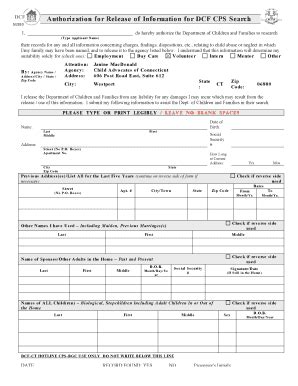 fillable  dcf formdoc fax email print pdffiller