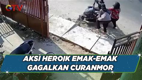 Detik Detik Emak Emak Gagalkan Pencurian Motor Di Kantor Notaris Di