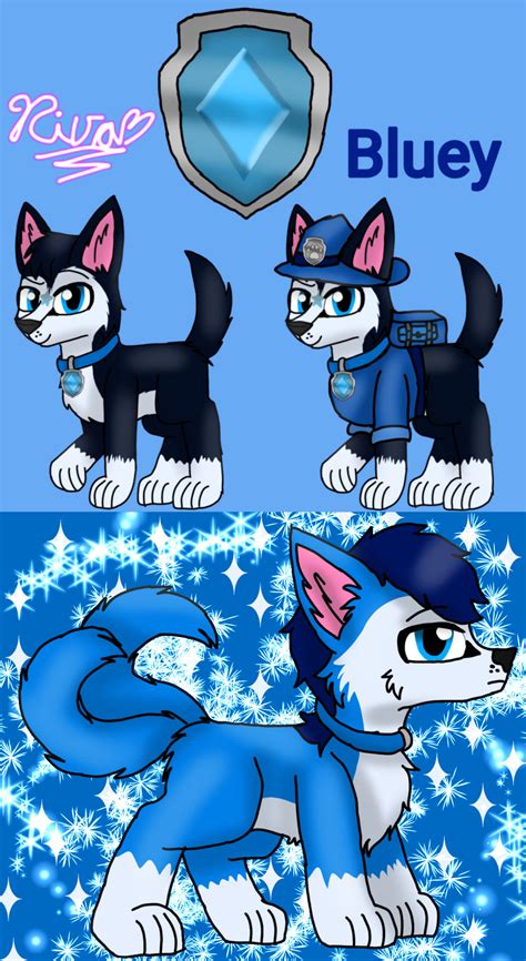 Paw Patrol Bluey By Rivadiamond On Deviantart