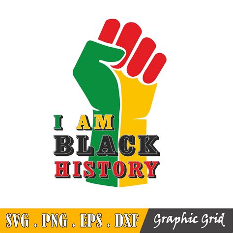 I Am Black History Svg Black Girl Svg Afro Girl Png Black Inspire