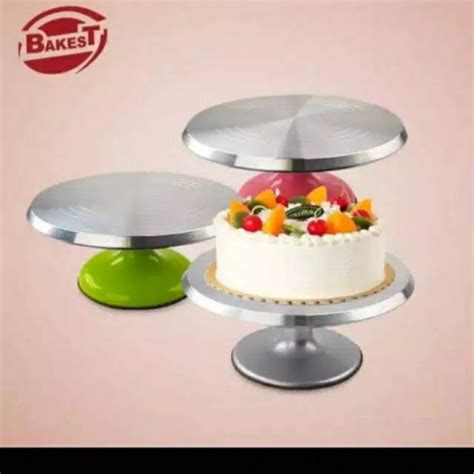 Jual Meja Putar Cake Tray Bahan Stenlis Merk Bakest Shopee Indonesia