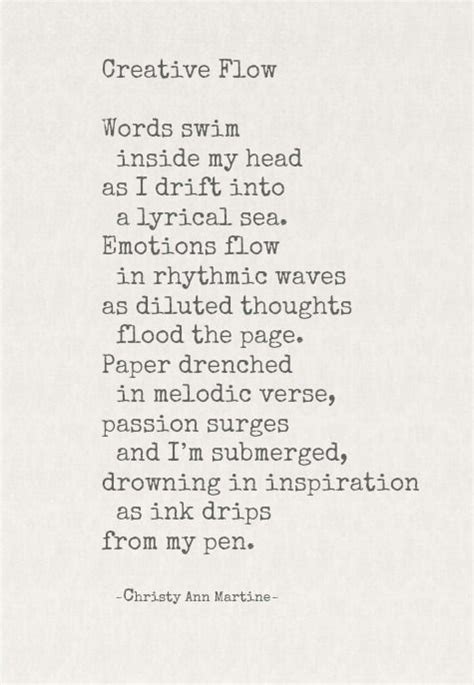 Creative Flow Poem Creativity Art Words Poems Quotes Sayings Verse Imagery Writing Inspiration