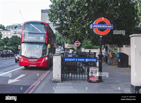 Londonuk 260718 Regents Park Tube And Bus Station On Marylebone