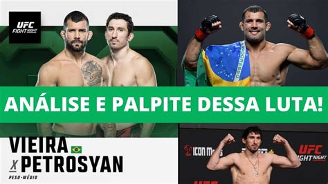 RODOLFO VIEIRA VS ARMEN PETROSYAN PALPITE UFC SÃO PAULO ufcsaopaulo